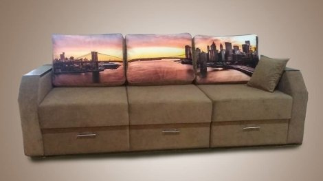Прямой диван на заказ №2